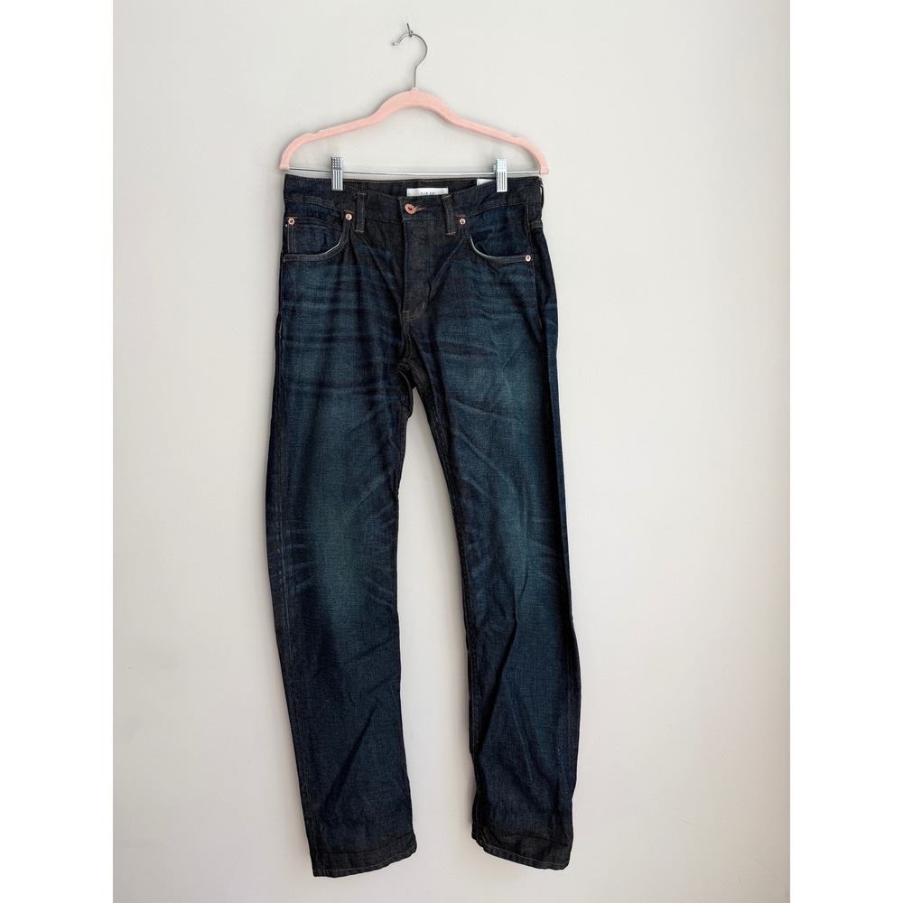 Billy Reid MSL-ALA Slim Cut Jeans Mens 31 Dark Wash Indigo Denim Made in USA